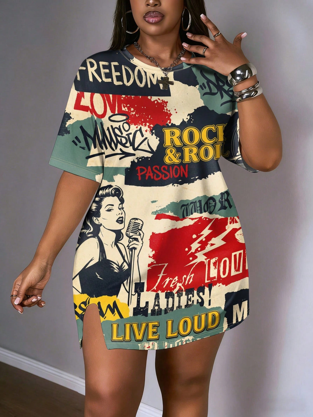 Rochie SHEIN, mix culori