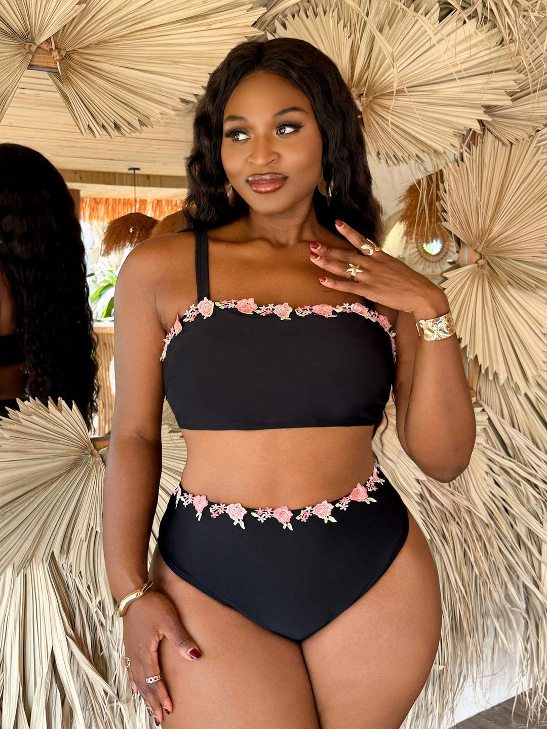 Set bikini de baie SHEIN, negru