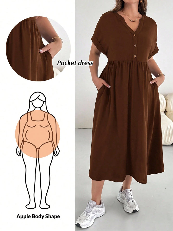 Rochie maxi SHEIN, maro