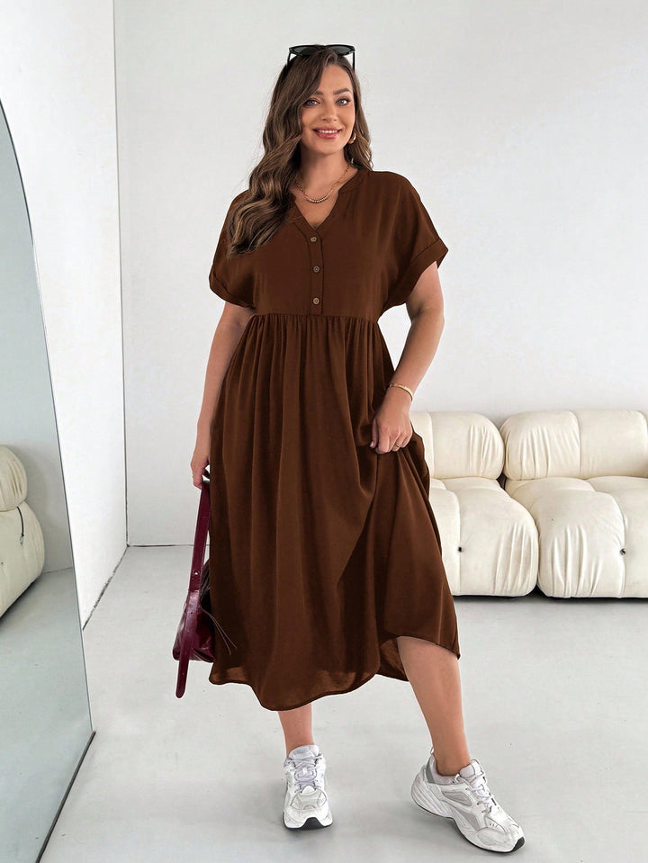 Rochie maxi SHEIN, maro