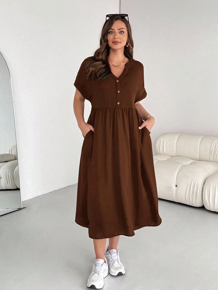 Rochie maxi SHEIN, maro