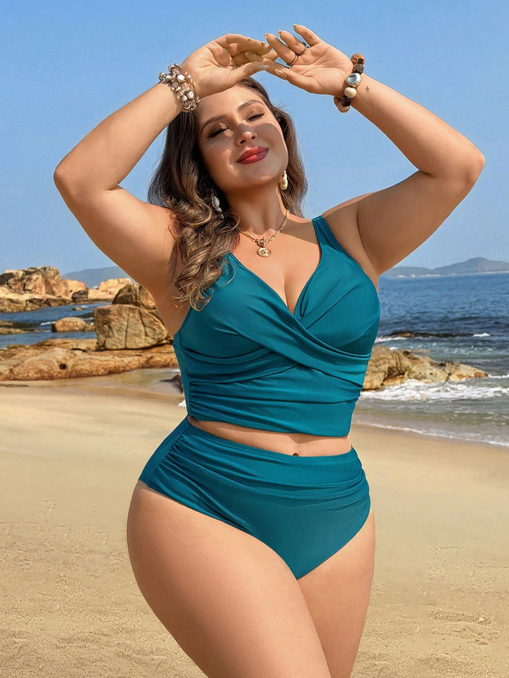 Costum de baie SHEIN, turcoaz