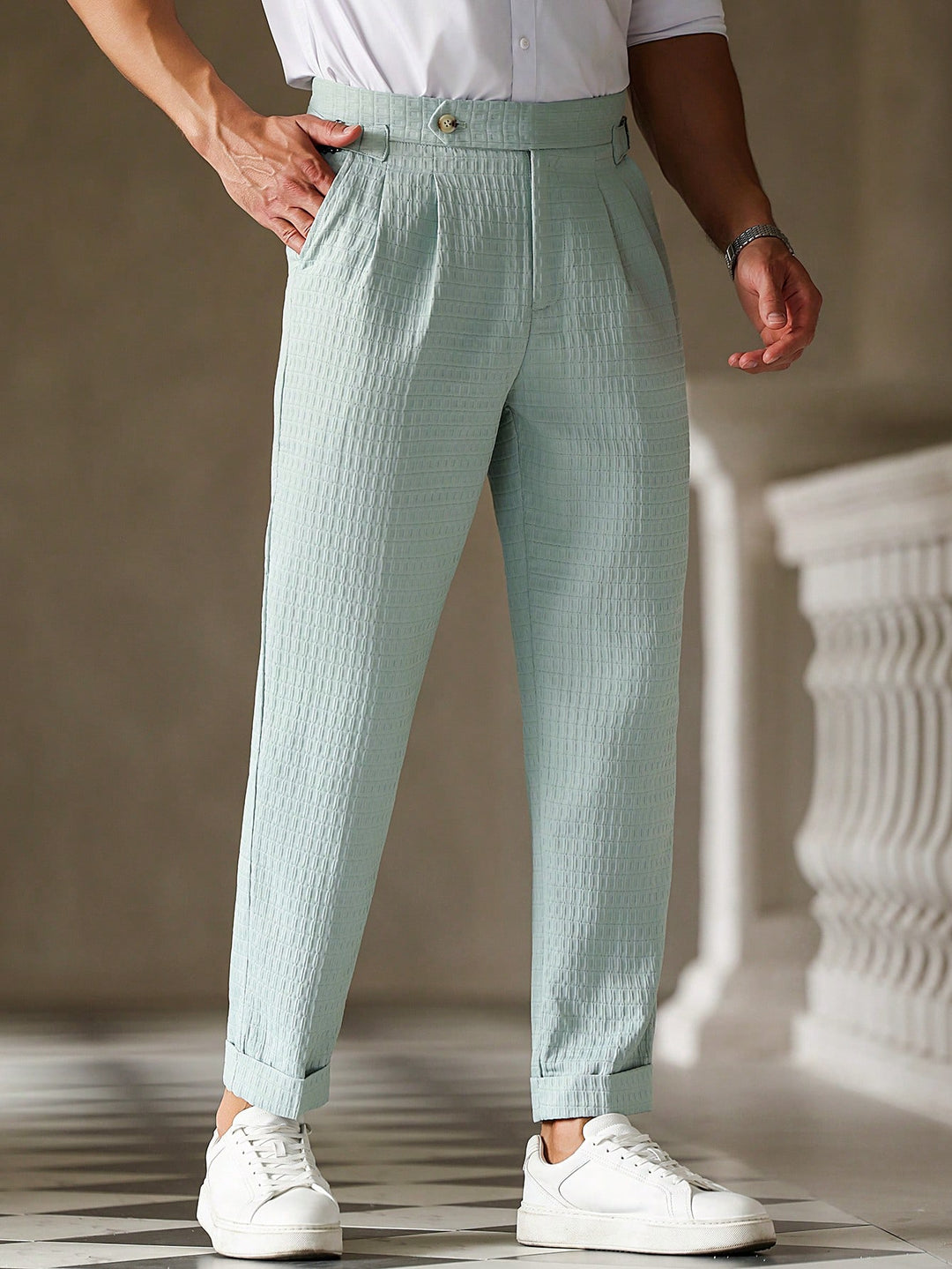 Pantalon SHEIN, verde
