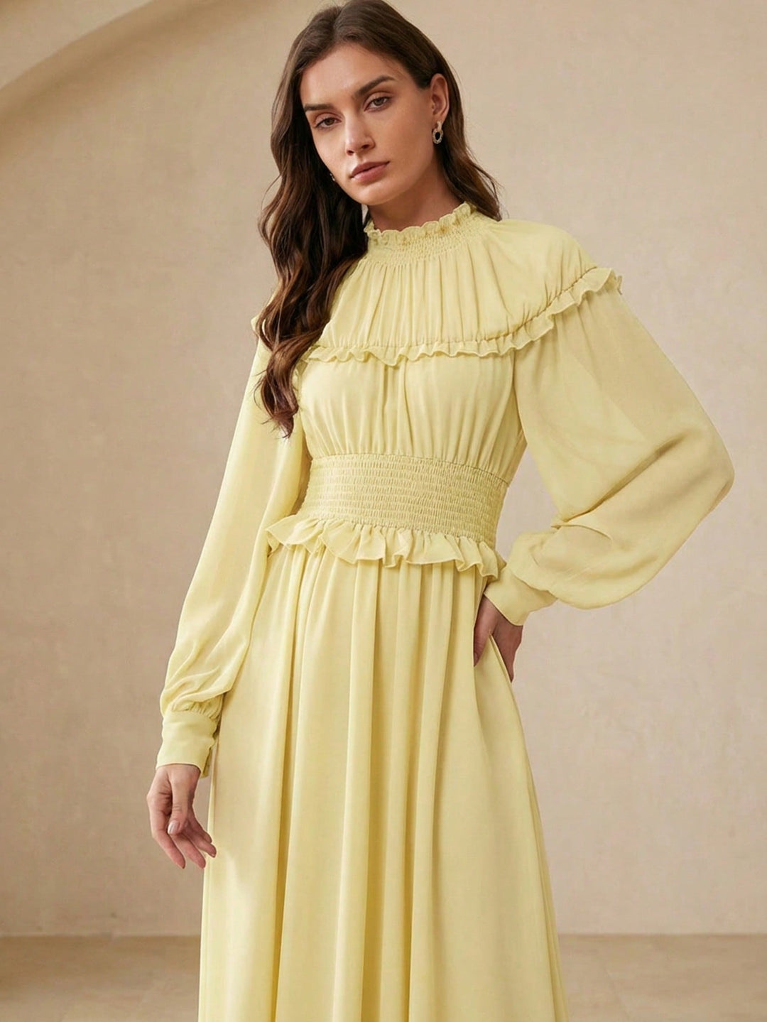 Rochie maxi SHEIN, galben