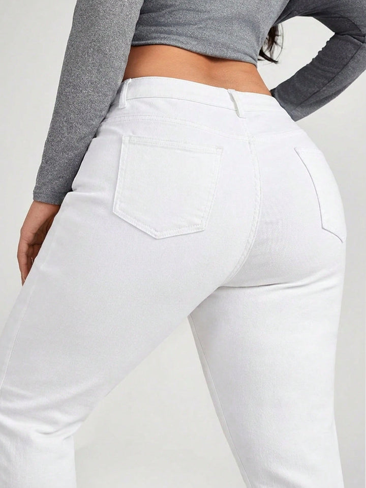 Jeans SHEIN, alb