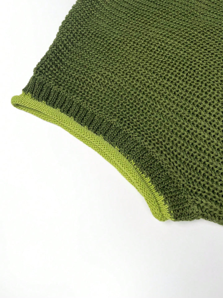 Top tricot SHEIN, verde