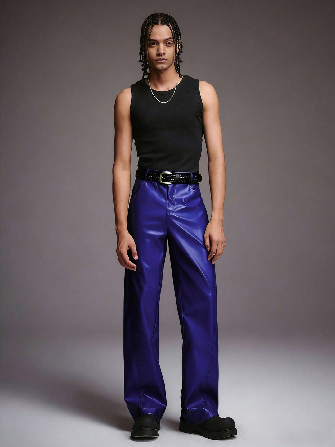 Pantalon SHEIN, albastru