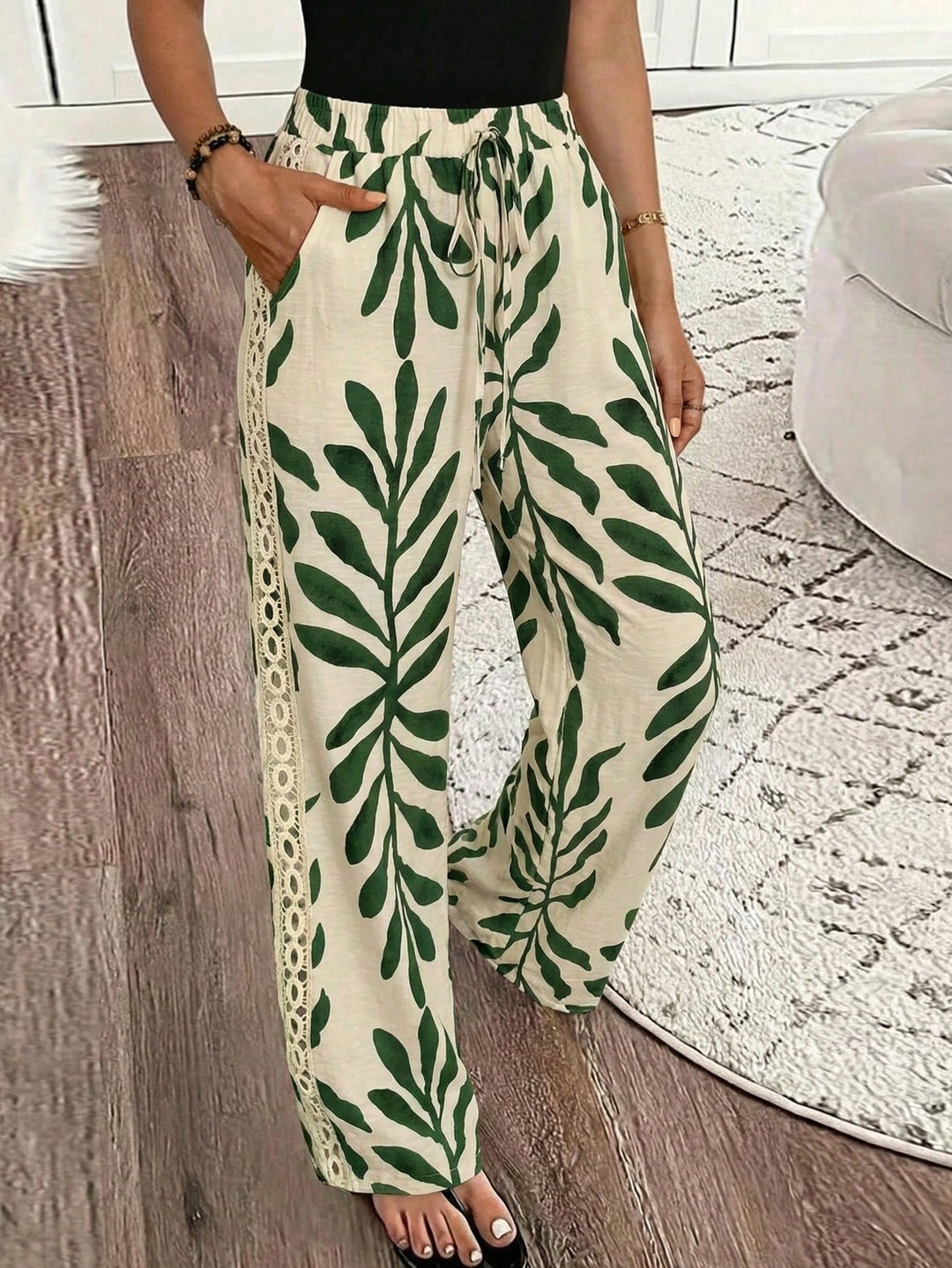 Pantaloni SHEIN, verde