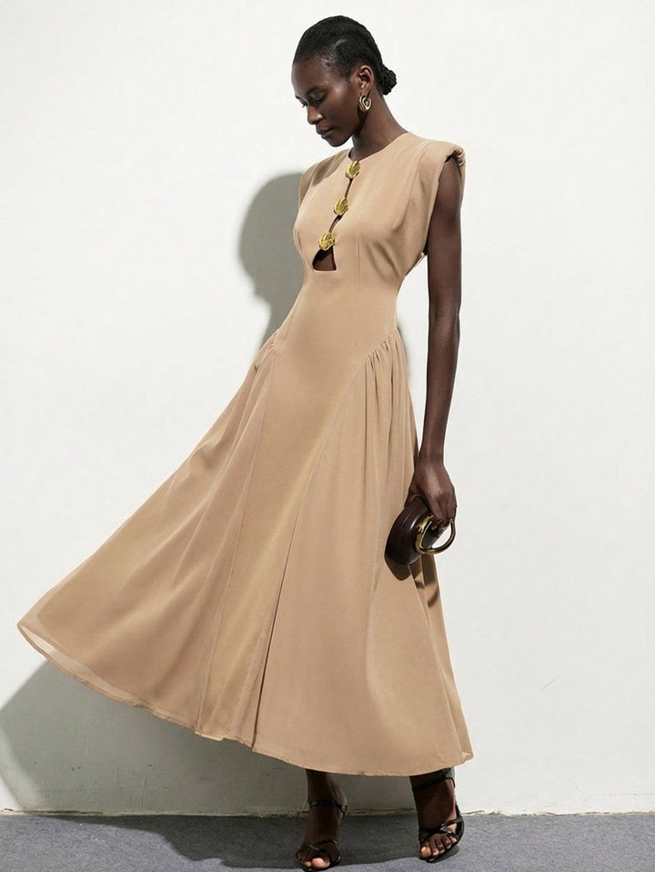 Rochie maxi SHEIN, kaki