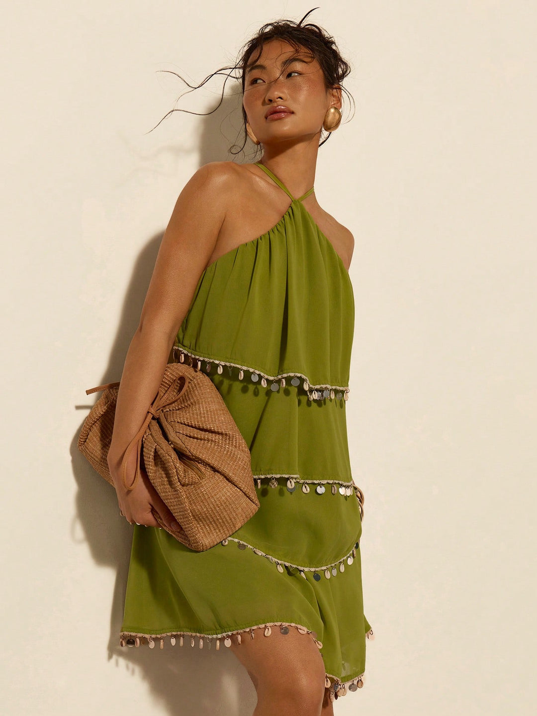 Rochie mini SHEIN, verde