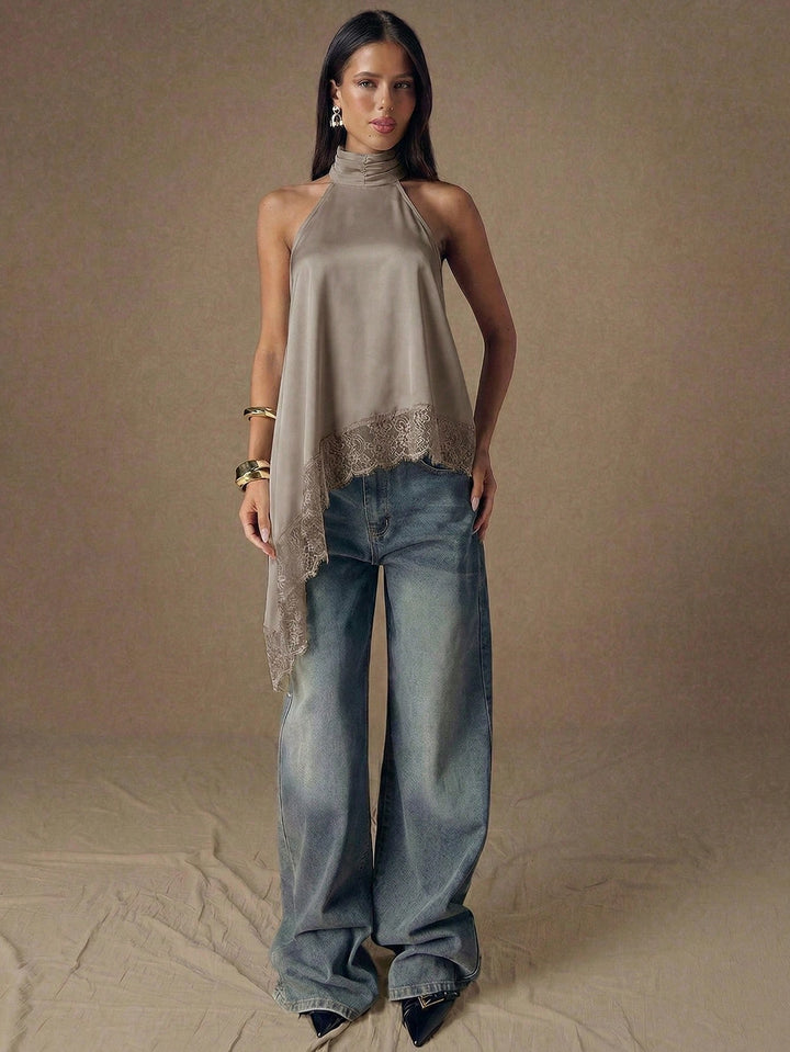 Top SHEIN, kaki