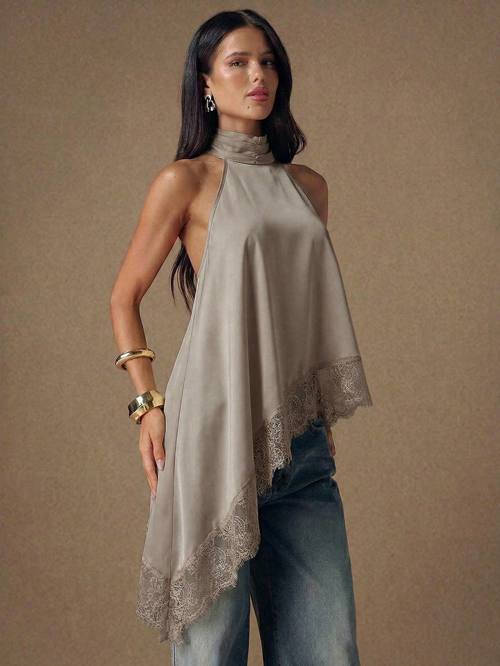 Top SHEIN, kaki