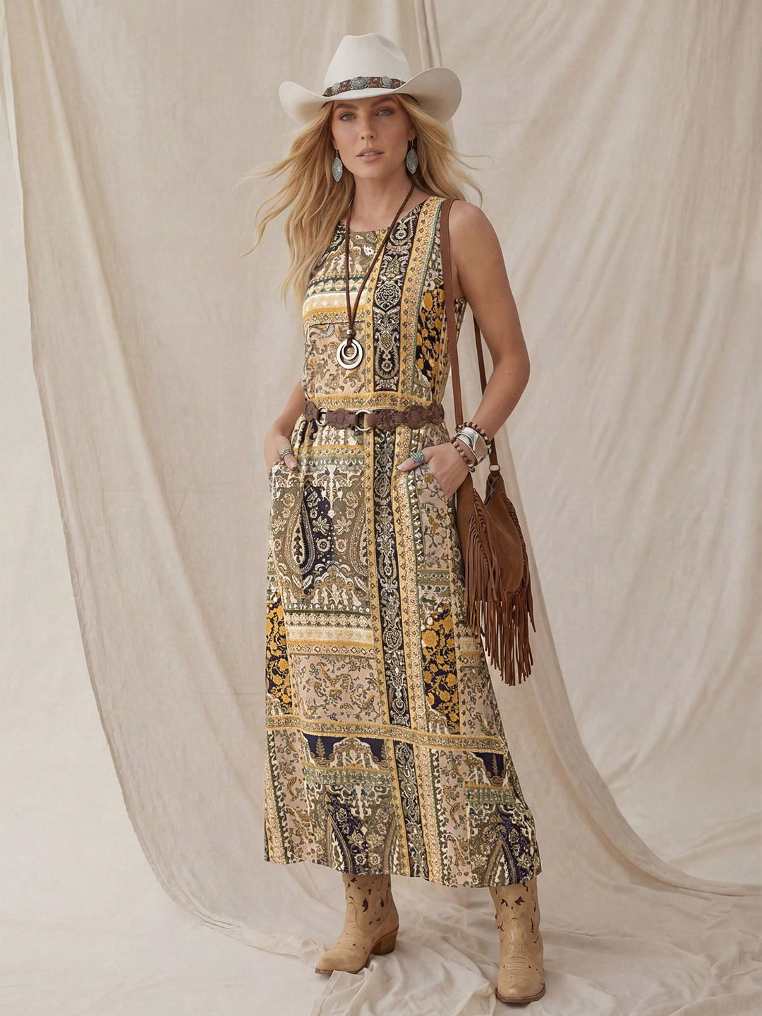 Rochie maxi SHEIN, mix culori