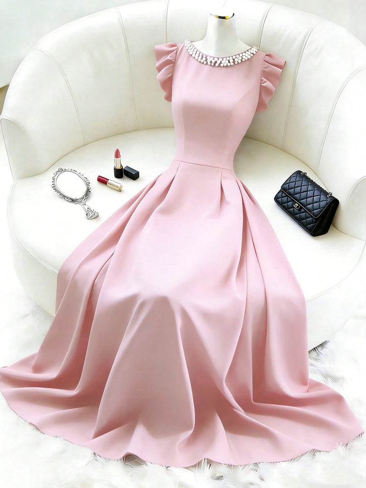 Rochie midi SHEIN, roz
