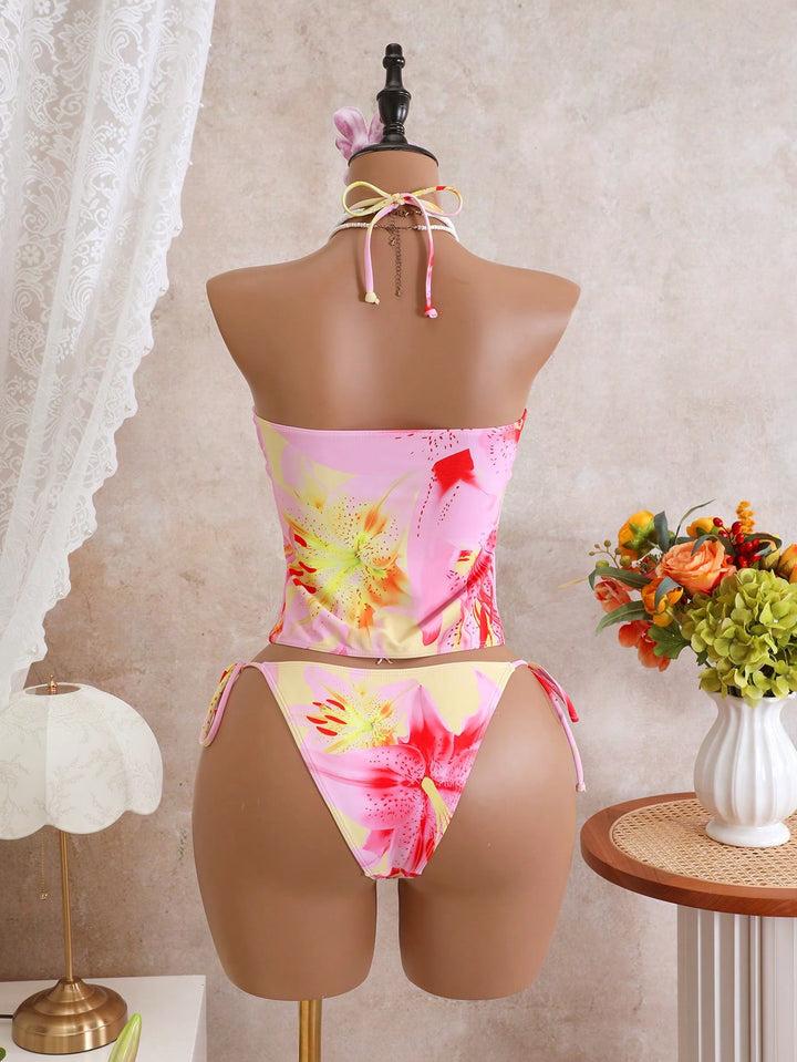 Costum de baie SHEIN, mix culori