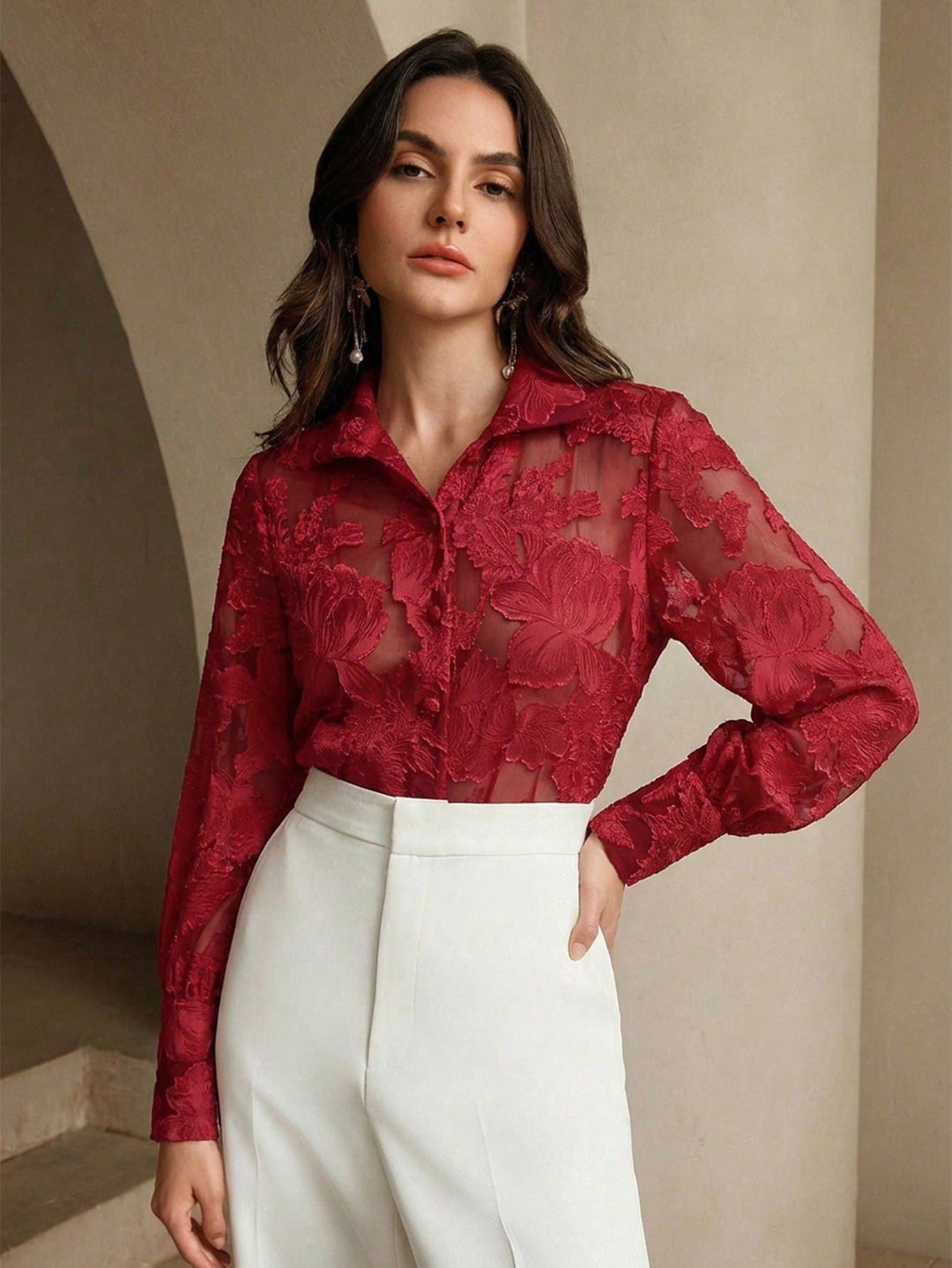 Bluza SHEIN, roșu