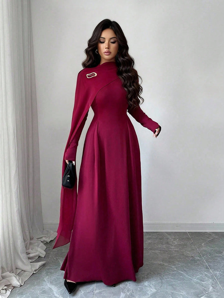 Rochie maxi SHEIN, vișiniu