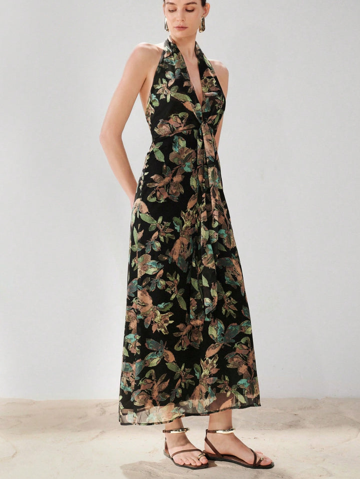 Rochie maxi SHEIN, mix culori