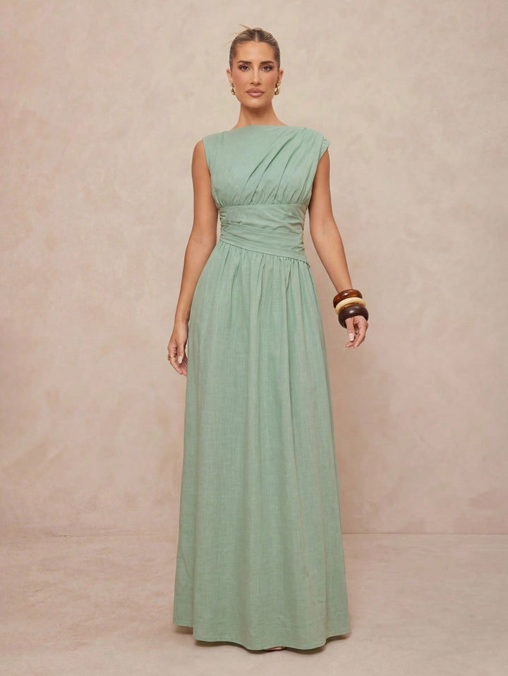 Rochie maxi SHEIN, verde