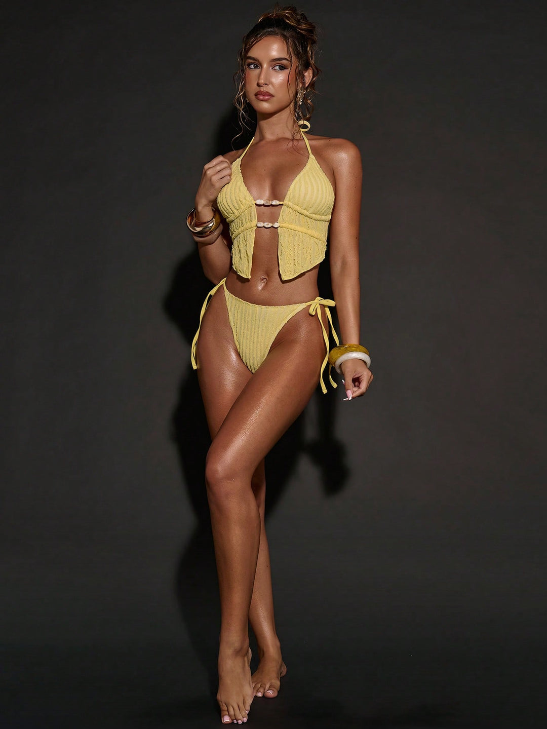 Set bikini SHEIN, galben