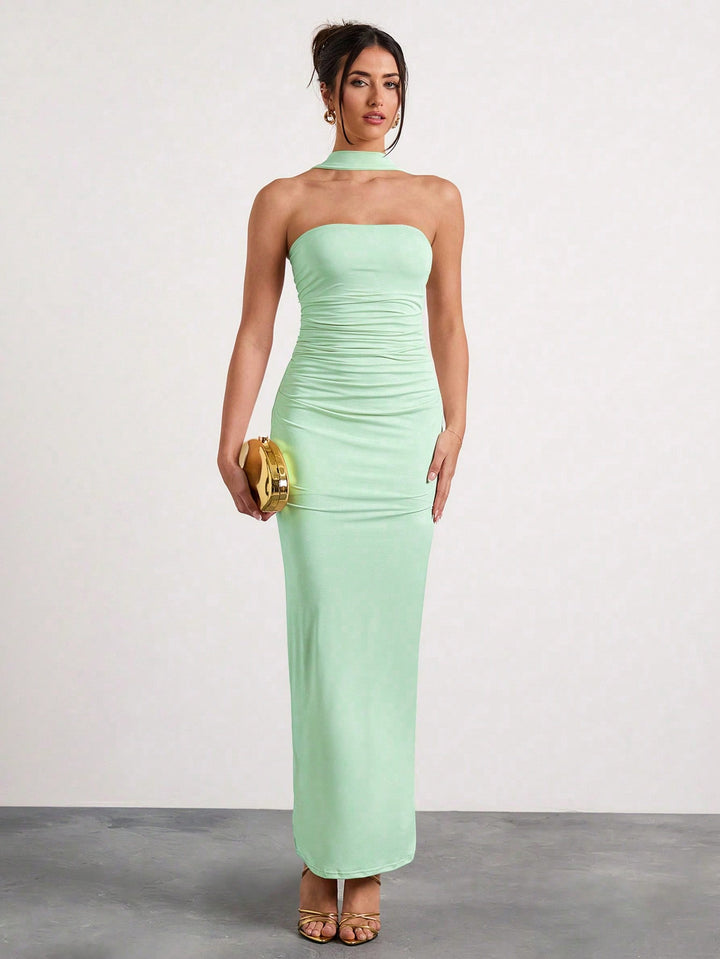 Rochie maxi SHEIN, verde