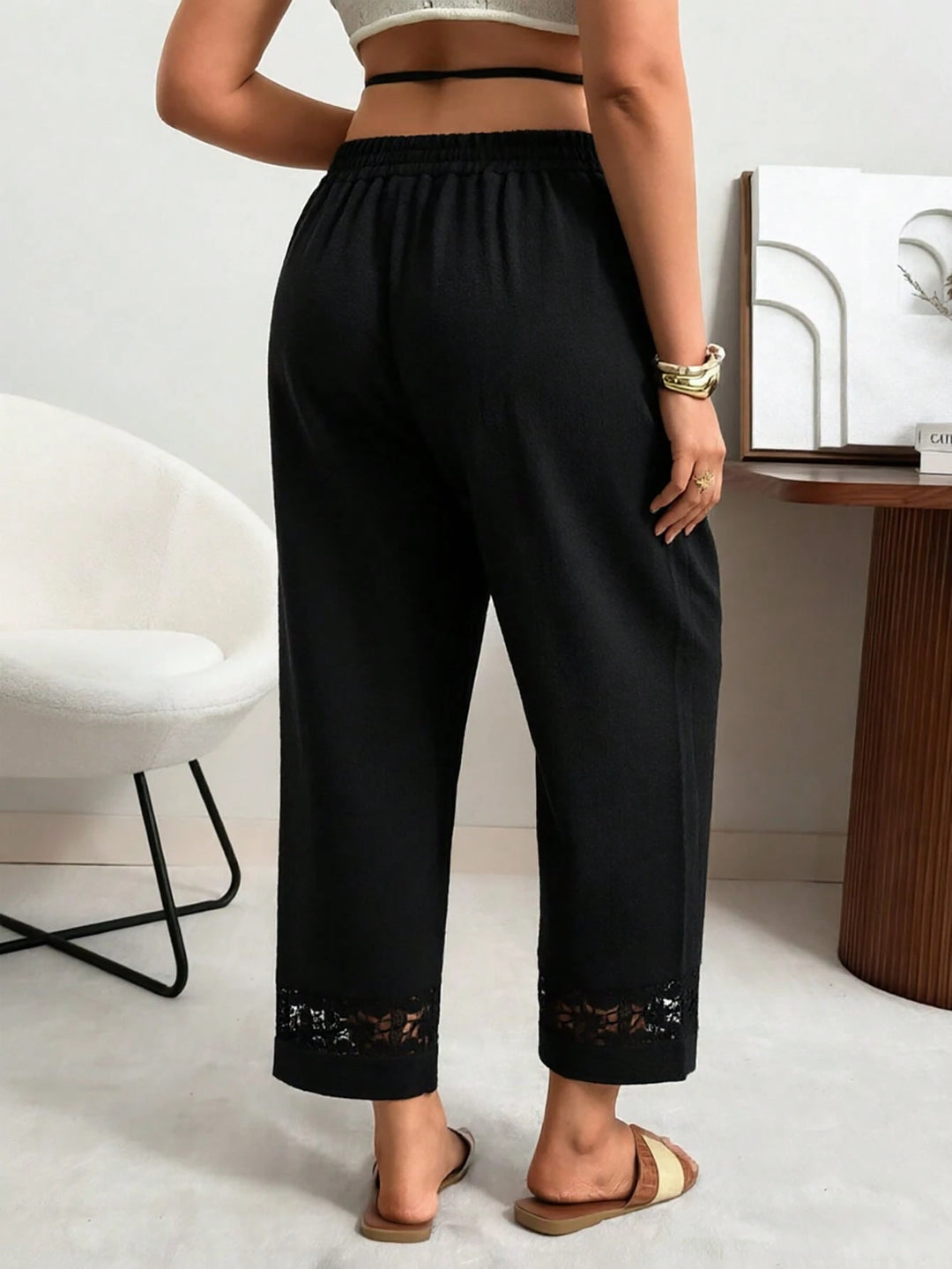 Pantaloni SHEIN, negru