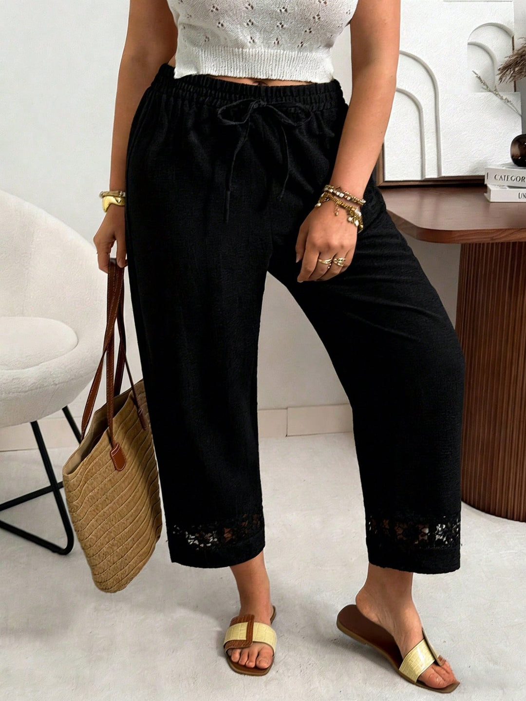 Pantaloni SHEIN, negru