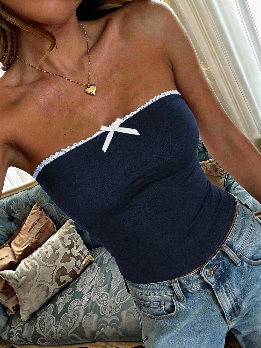 Top SHEIN, albastru