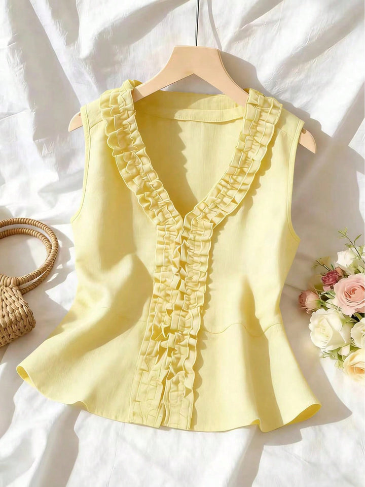 Cămașă tip bluza SHEIN, galben