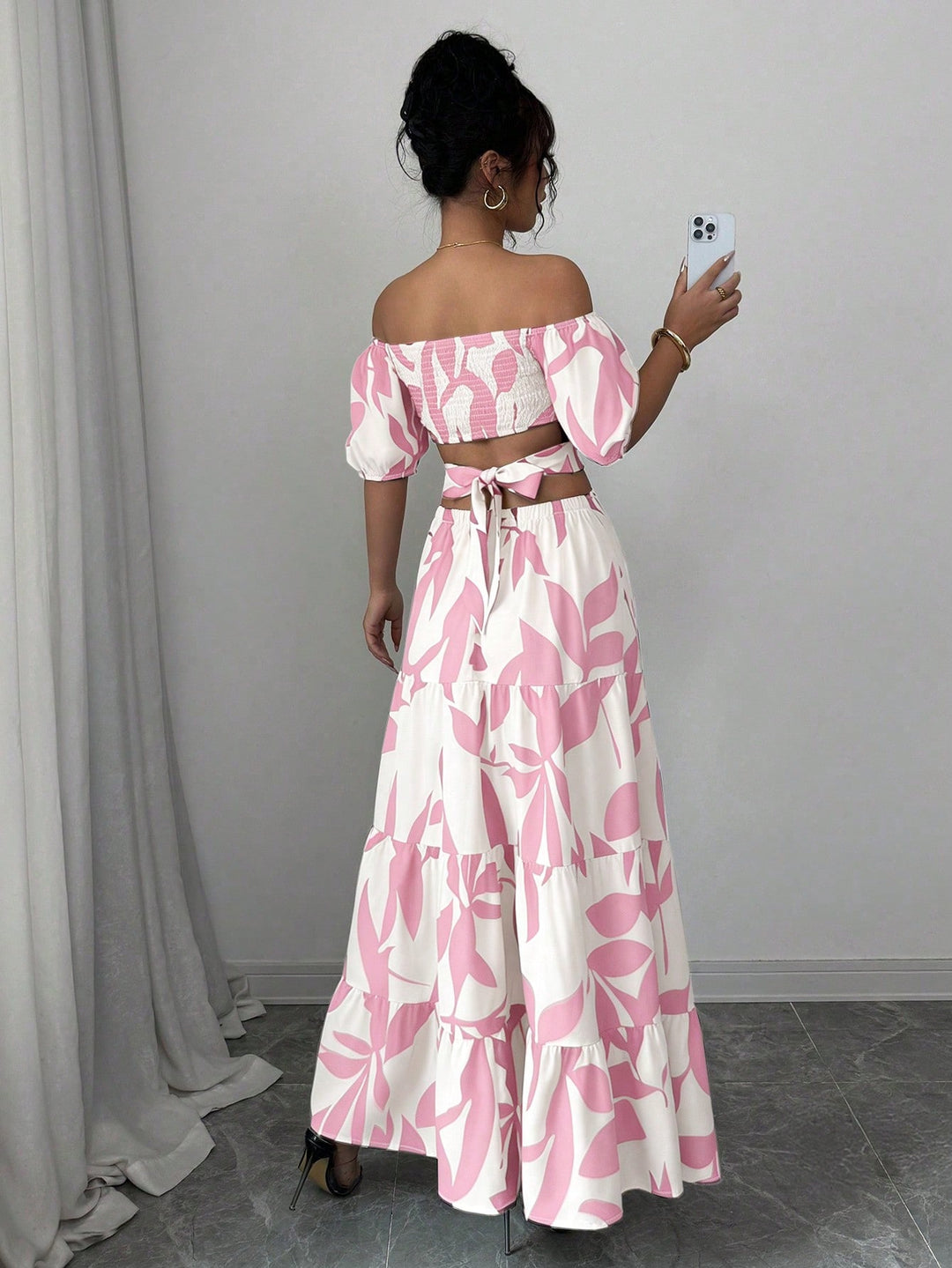 Rochie maxi SHEIN, roz