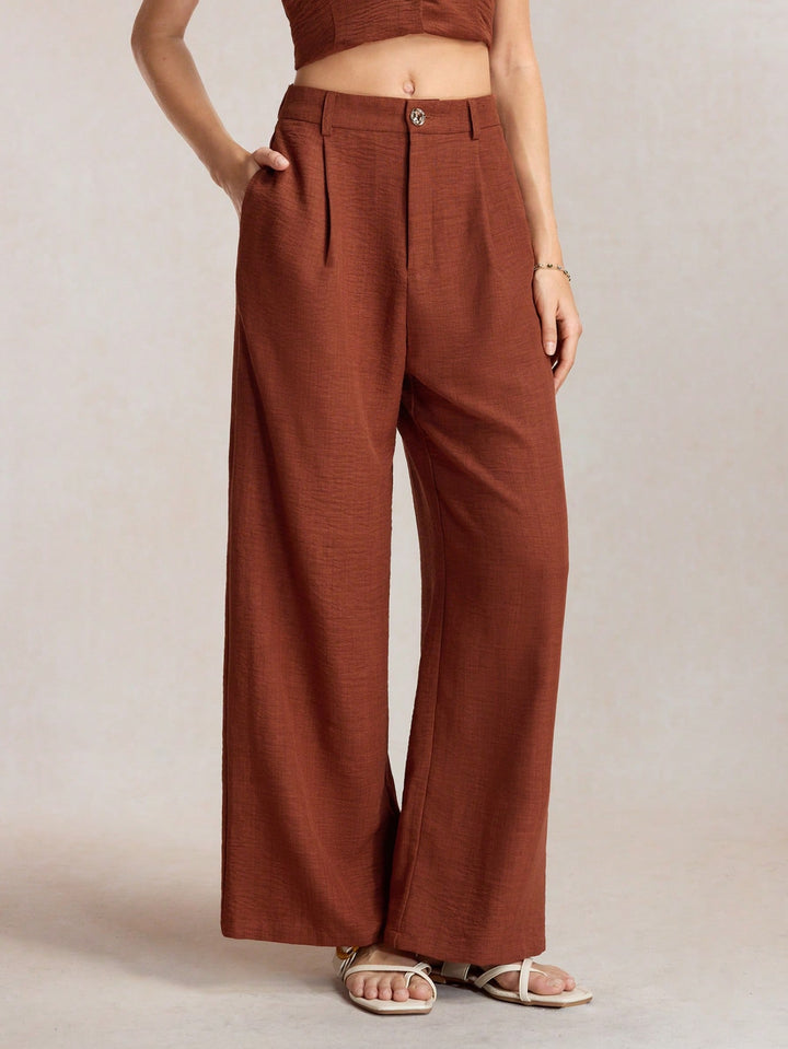 Pantalon SHEIN, maro