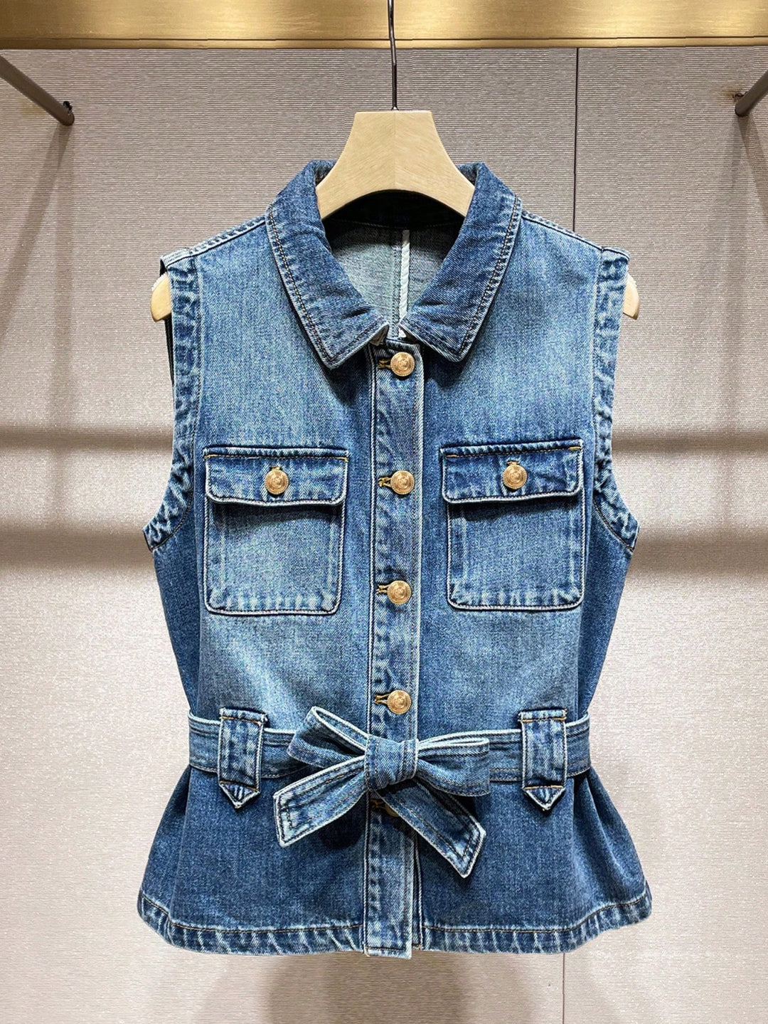 Jachetă denim SHEIN, albastru