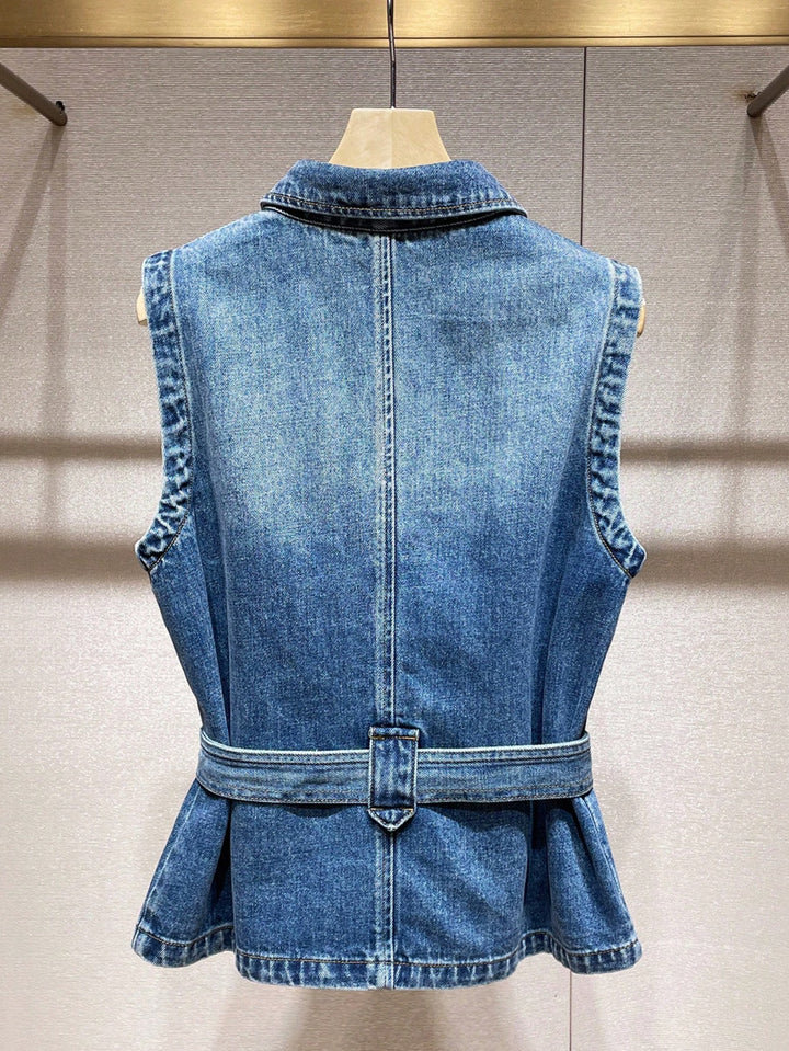 Jachetă denim SHEIN, albastru