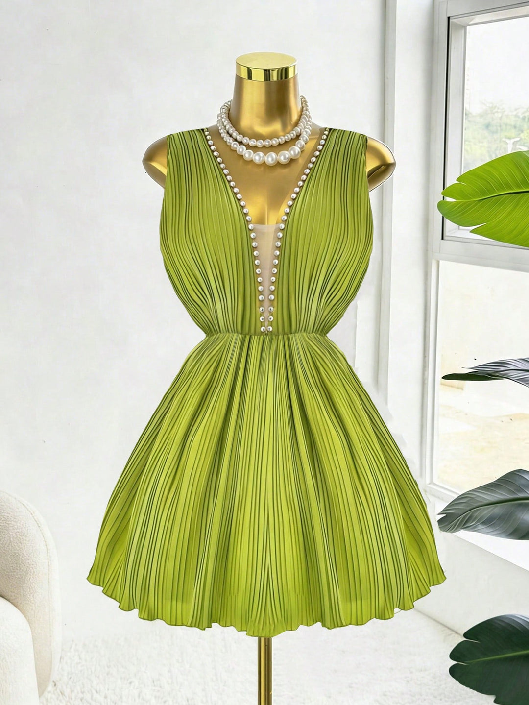 Rochie scurtă SHEIN, verde