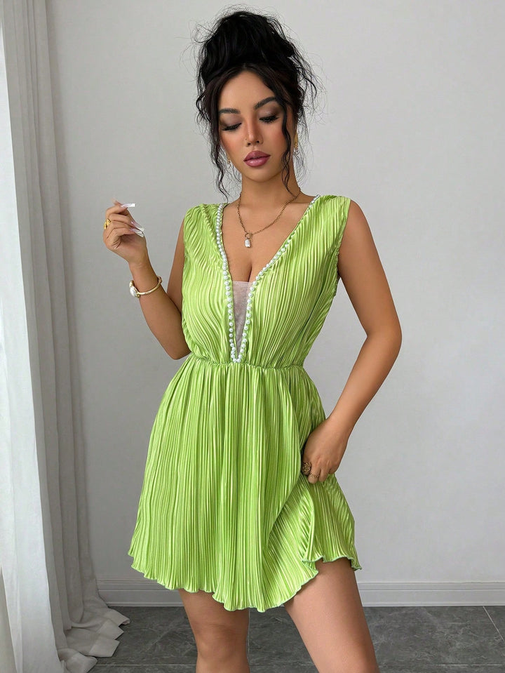 Rochie scurtă SHEIN, verde