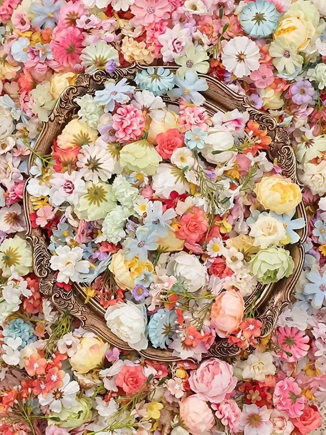 Floari artificiale SHEIN, mix culori