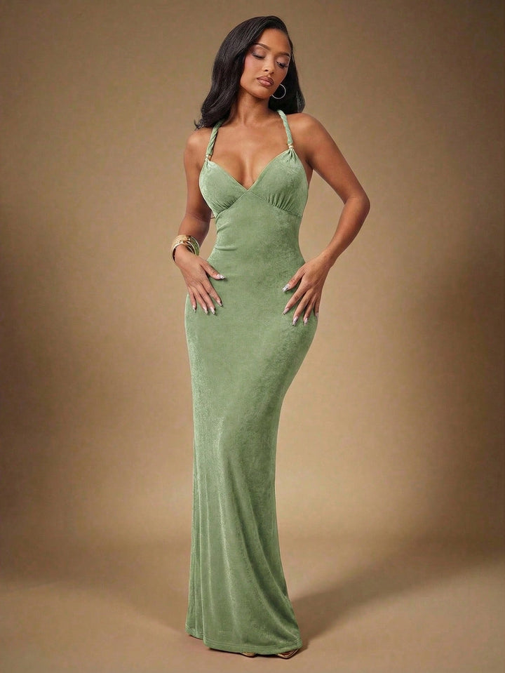 Rochie maxi SHEIN, verde