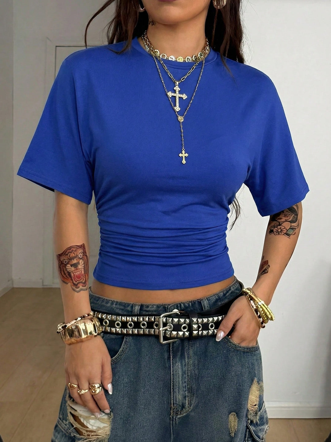 Tricou SHEIN, albastru