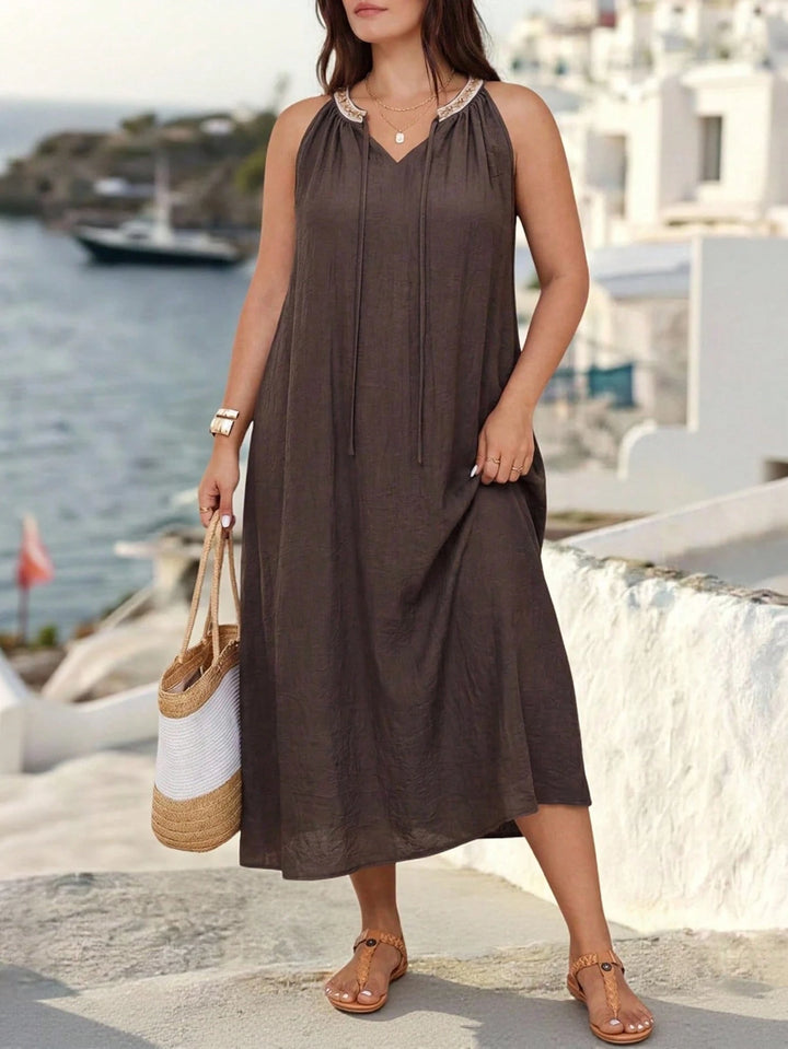 Rochie maxi SHEIN, maro