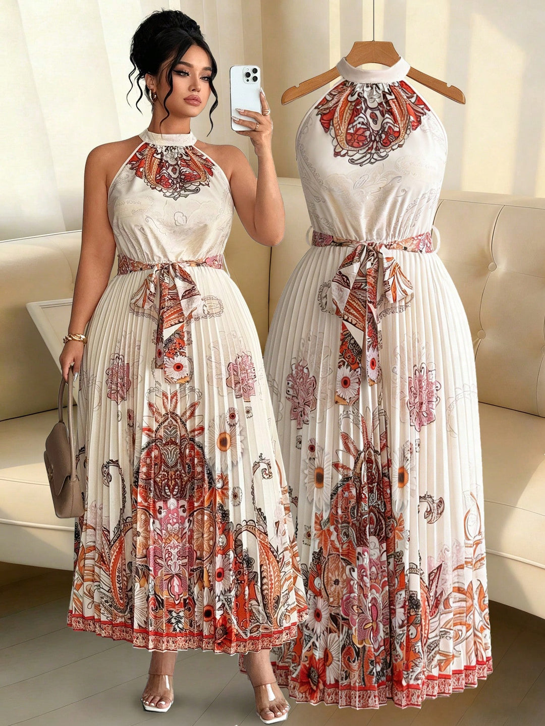 Rochie SHEIN, portocaliu