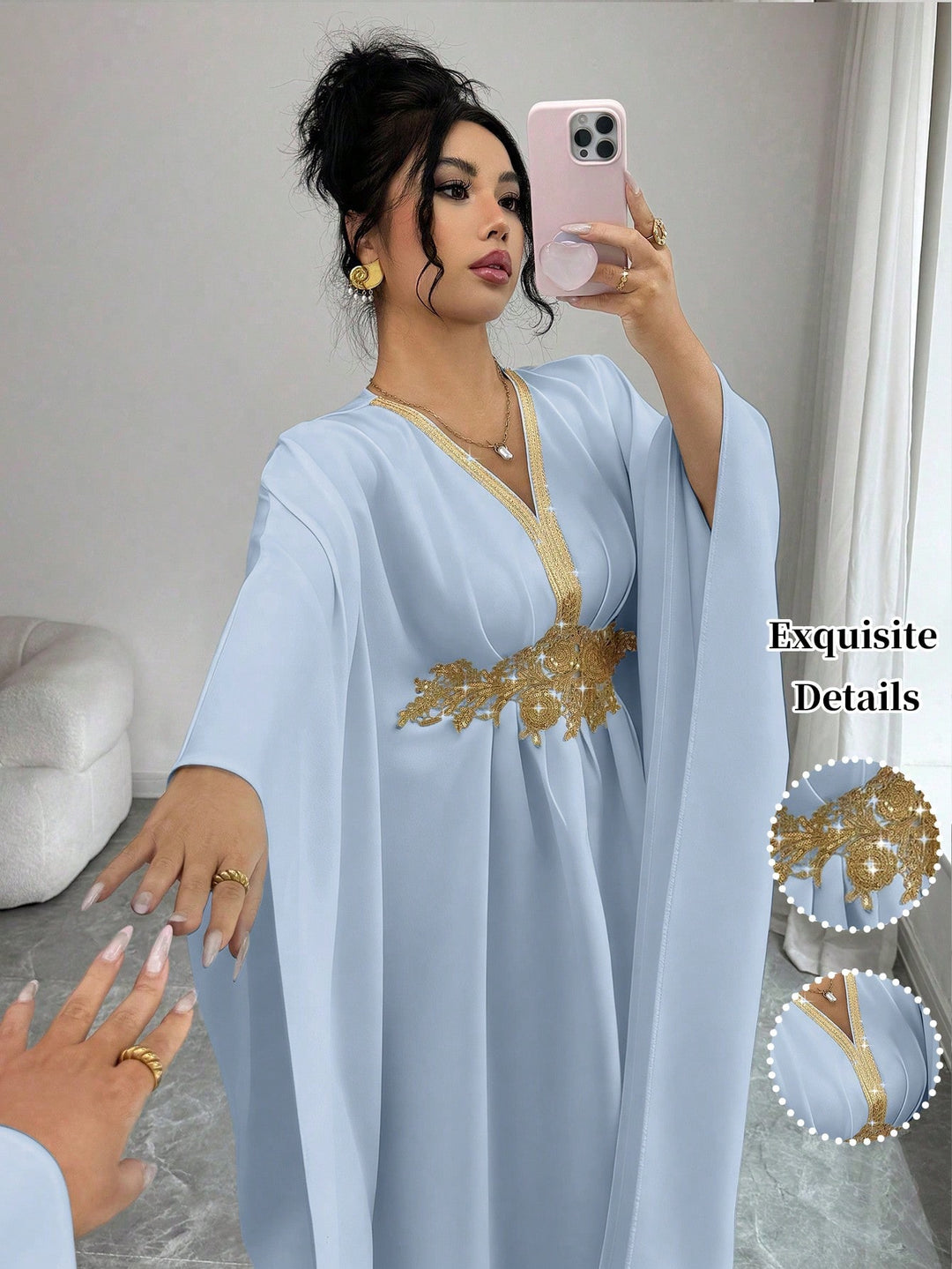Rochie midi SHEIN, albastru