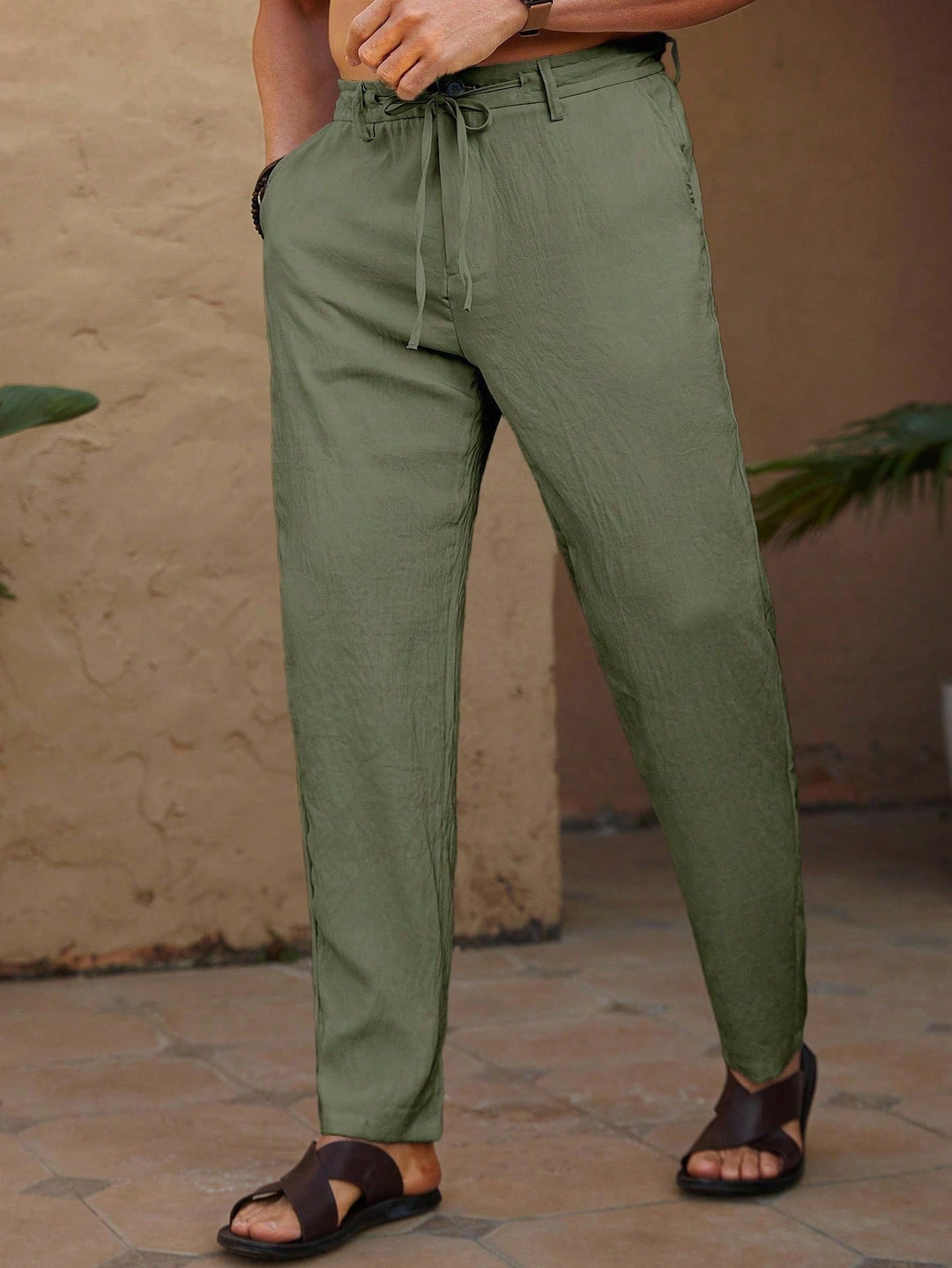 Pantalon SHEIN, verde