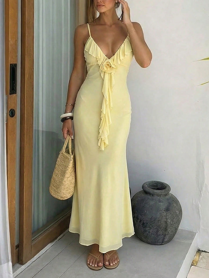 Rochie maxi SHEIN, galben
