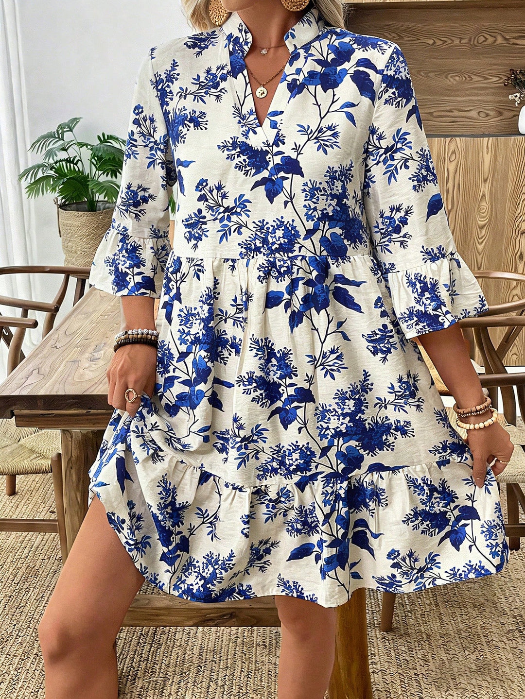 Rochie scurtă SHEIN, albastru