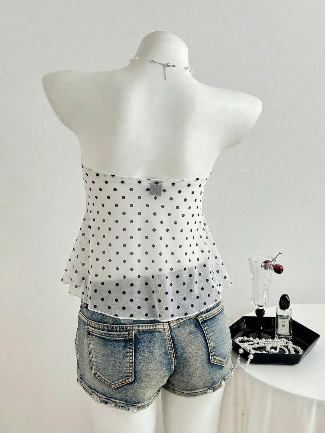 Top SHEIN, alb