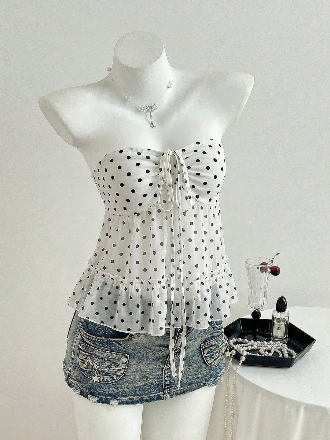 Top SHEIN, alb