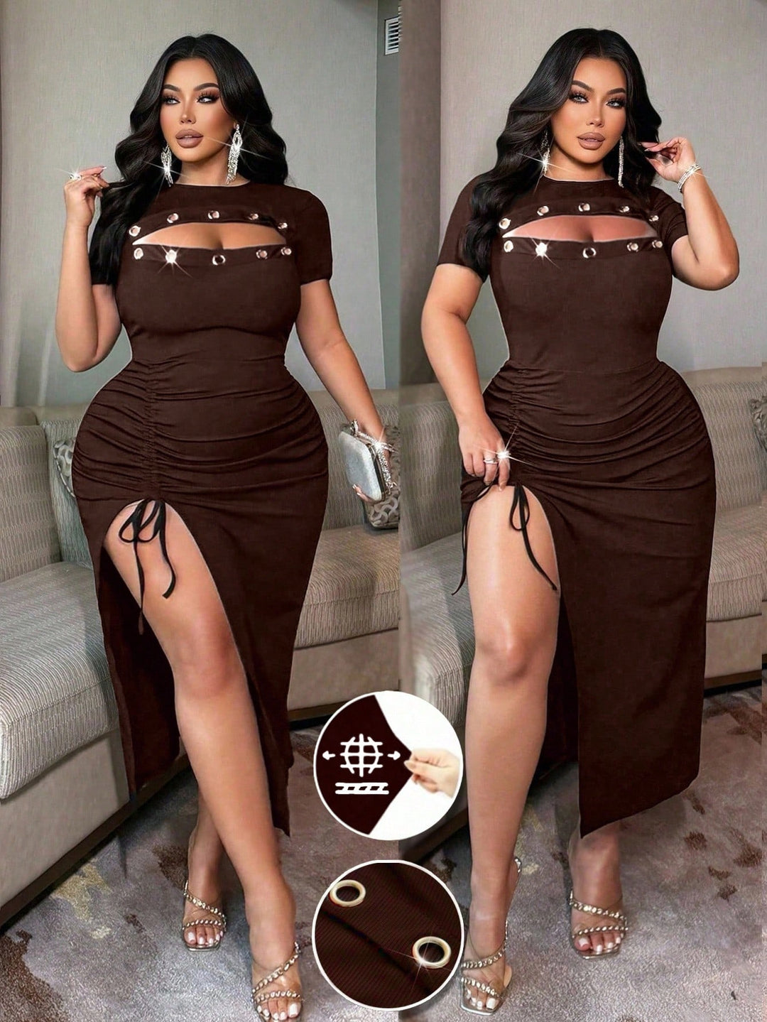 Rochie SHEIN, maro