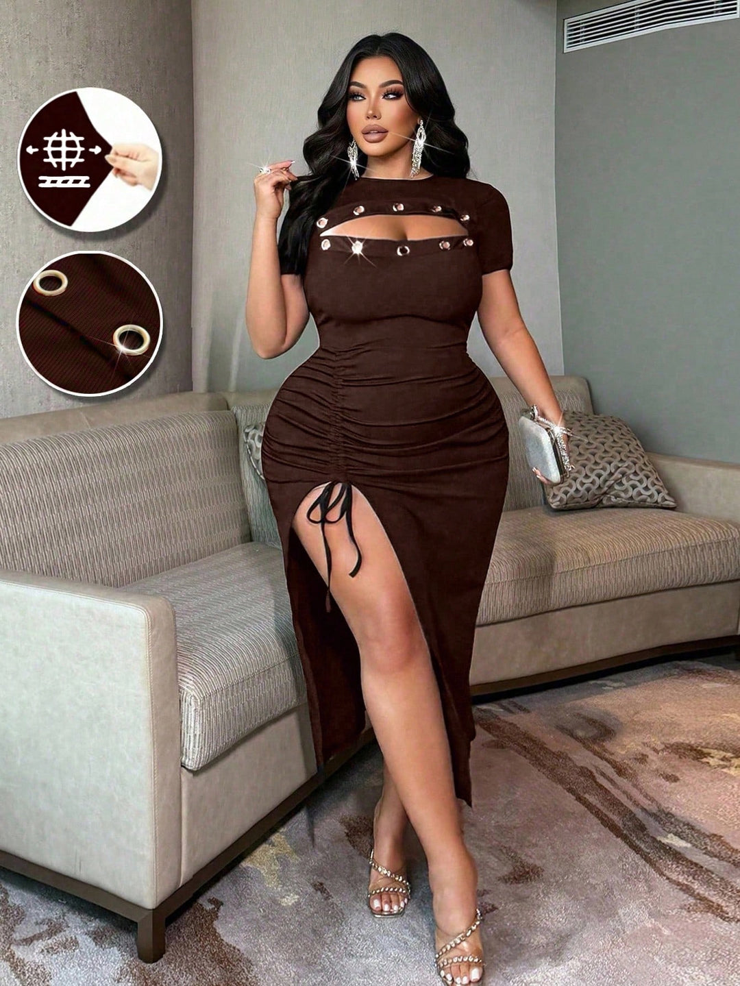 Rochie SHEIN, maro