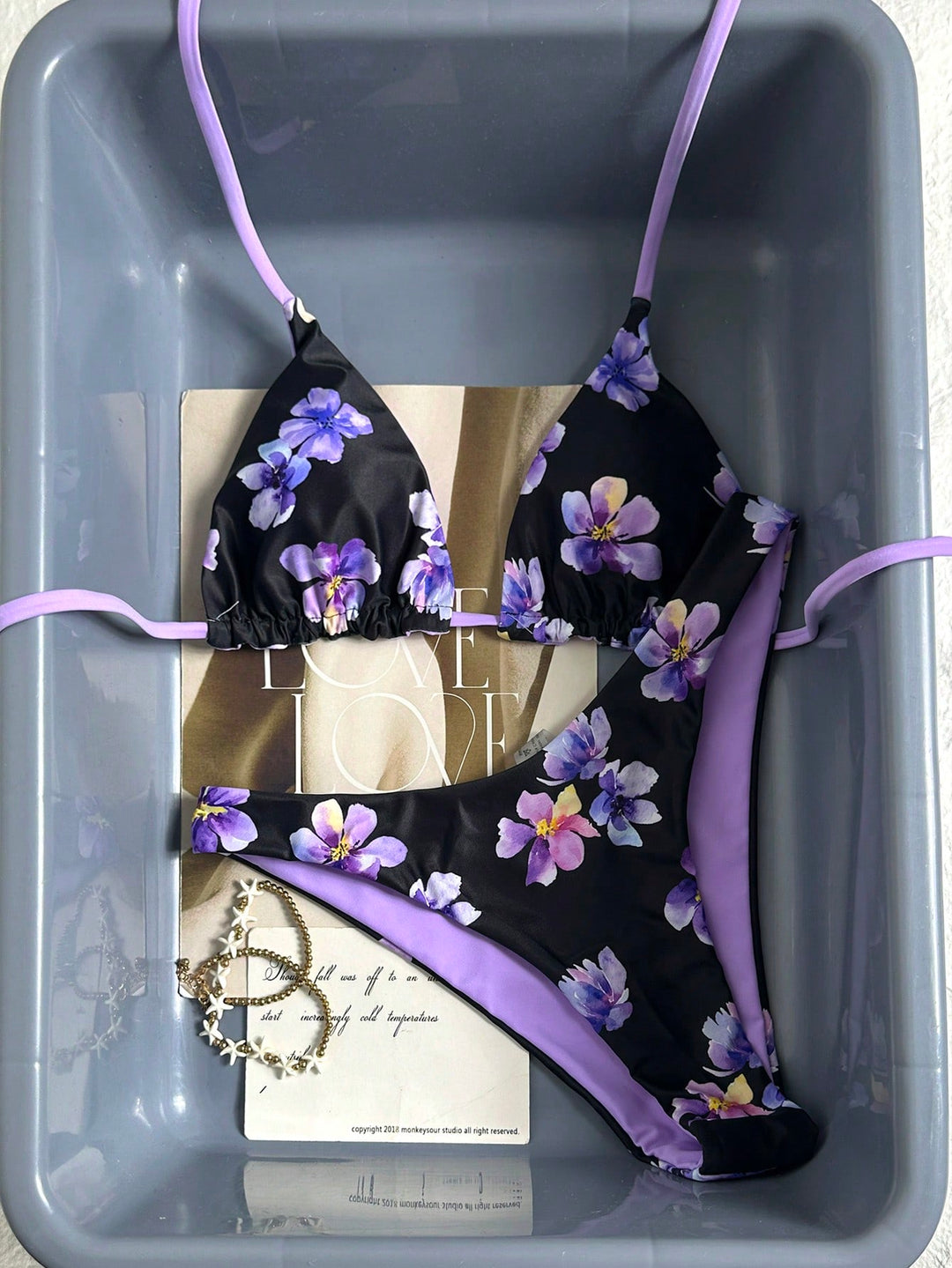 Set bikini SHEIN, mix culori