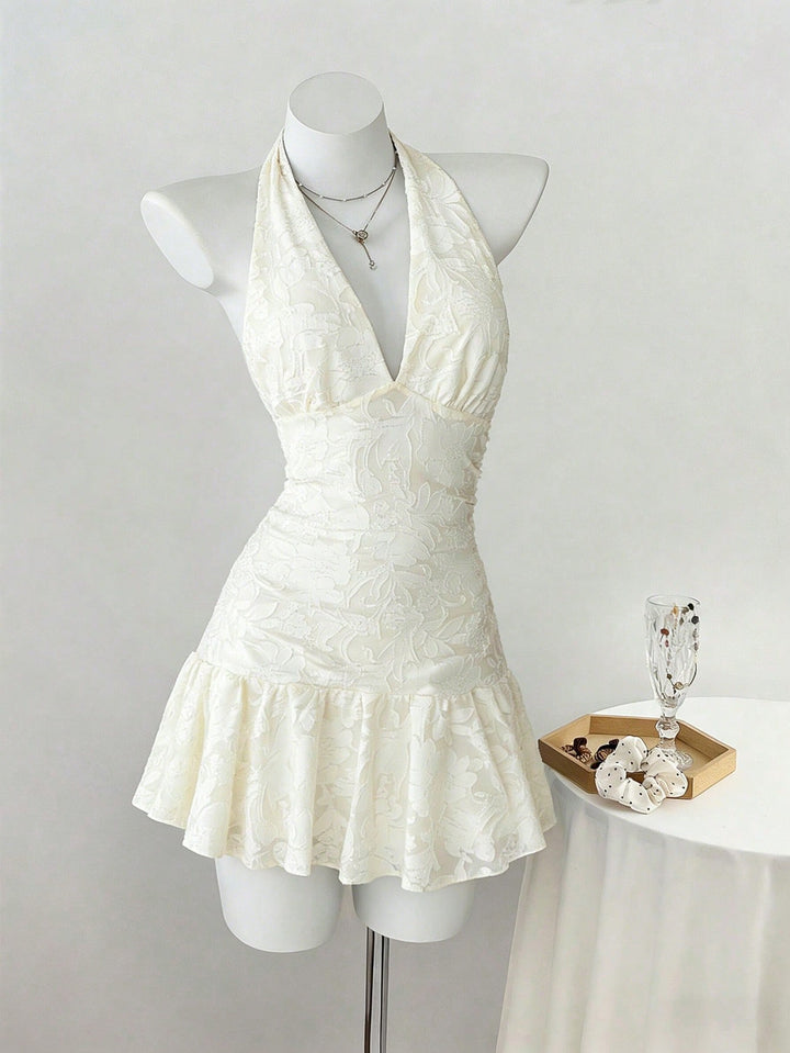 Rochie scurtă SHEIN, bej